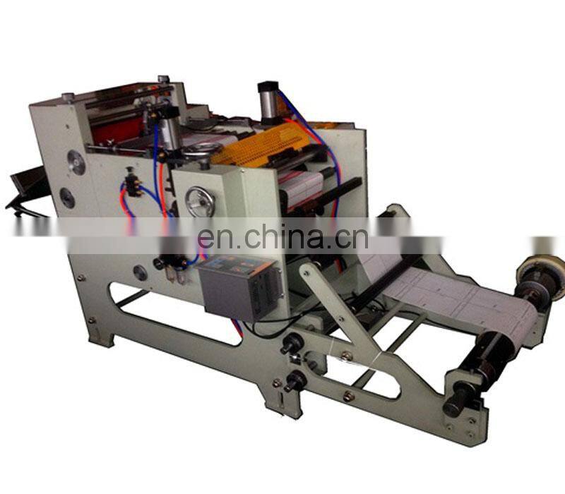 Roll to sheet cutting machine with slitting function for paper label sticker PET PVC film