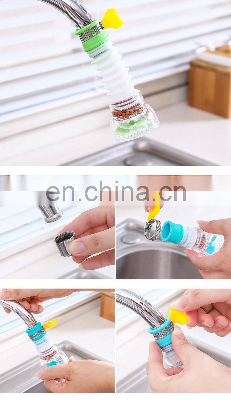 360 Adjustable Flexible Kitchen Faucet Extender Faucet Water-saving Splash-proof Plug Shower Water Filter