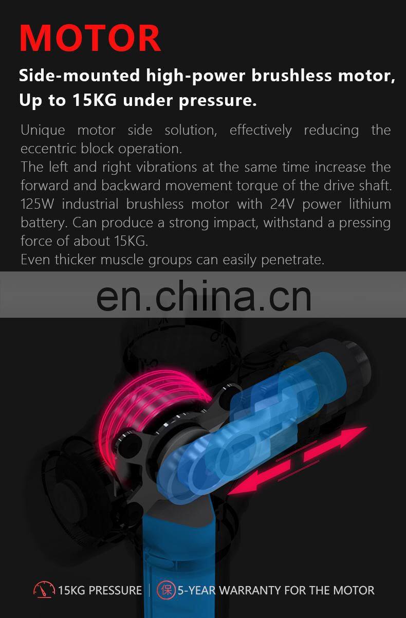 2020 Booster A2 new coming brushless Massage Gun Fascia Massager Deep Percussion Muscle Gun