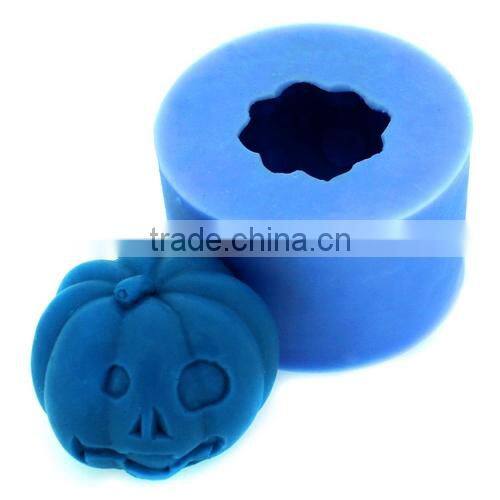 Halloween Pumpkin Creator Handmade soap mold silicone rubber candle molds LZ0119