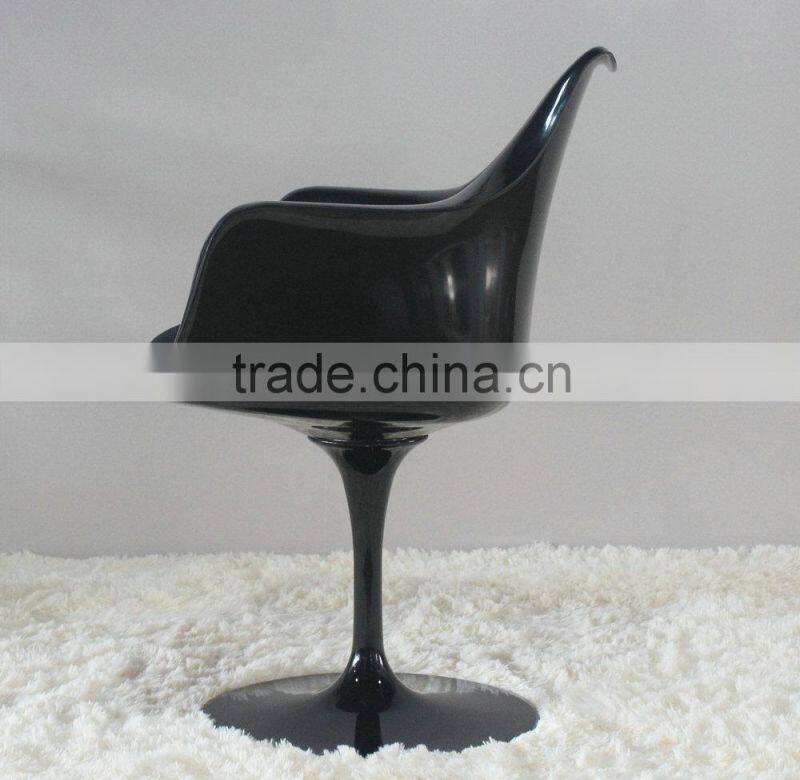 Commercial furniture ABS shell tulip arm chair bar chair