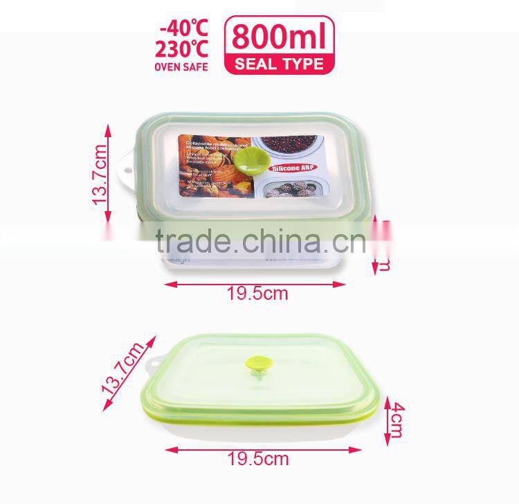 100% Silicone take away food containers