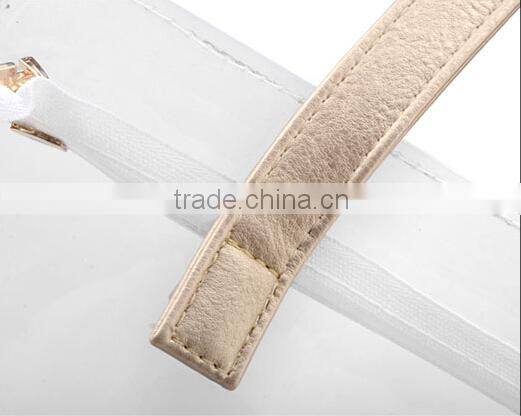 Ladies Transparent Handbag/pvc Tote Bag/pvc Waterproof Bag