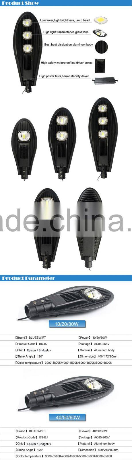 Ip65 Components 90 Watt 60w Cob Led Street Light Manufacturers