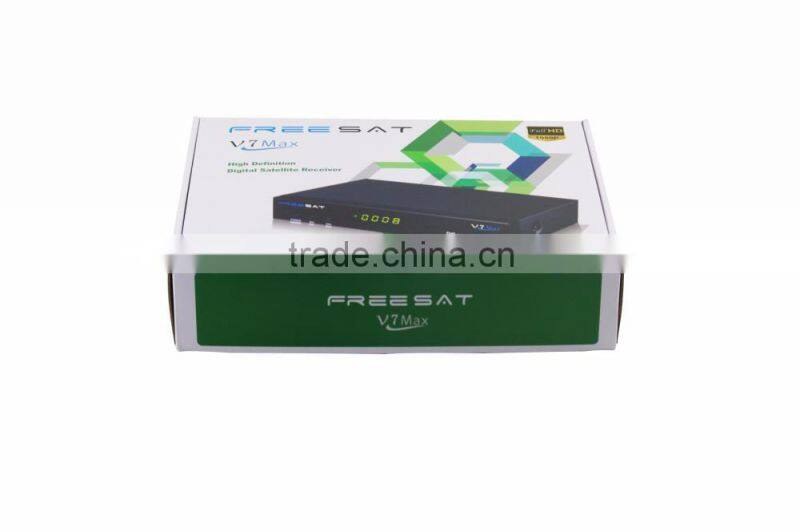 DVB-S2 Receiver FREESAT V7 MAX DVB S2 Support PowerVu,DRE, Biss key Cccam & Newcam