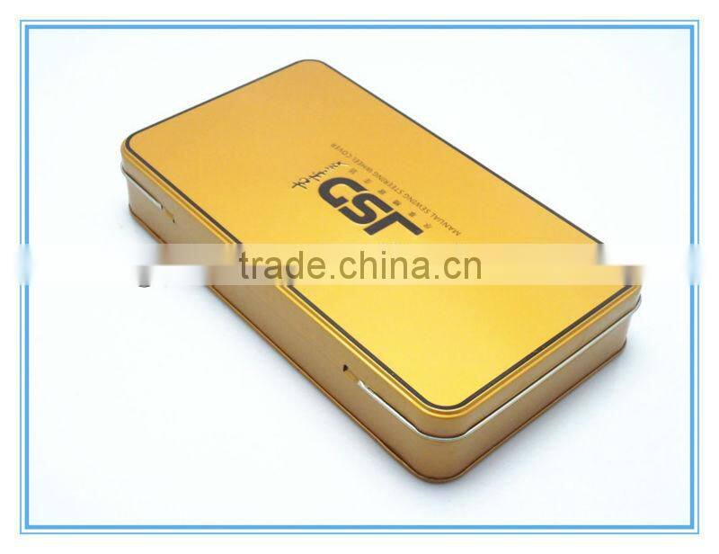 SGS high quality rectangular colorful tin box with lid