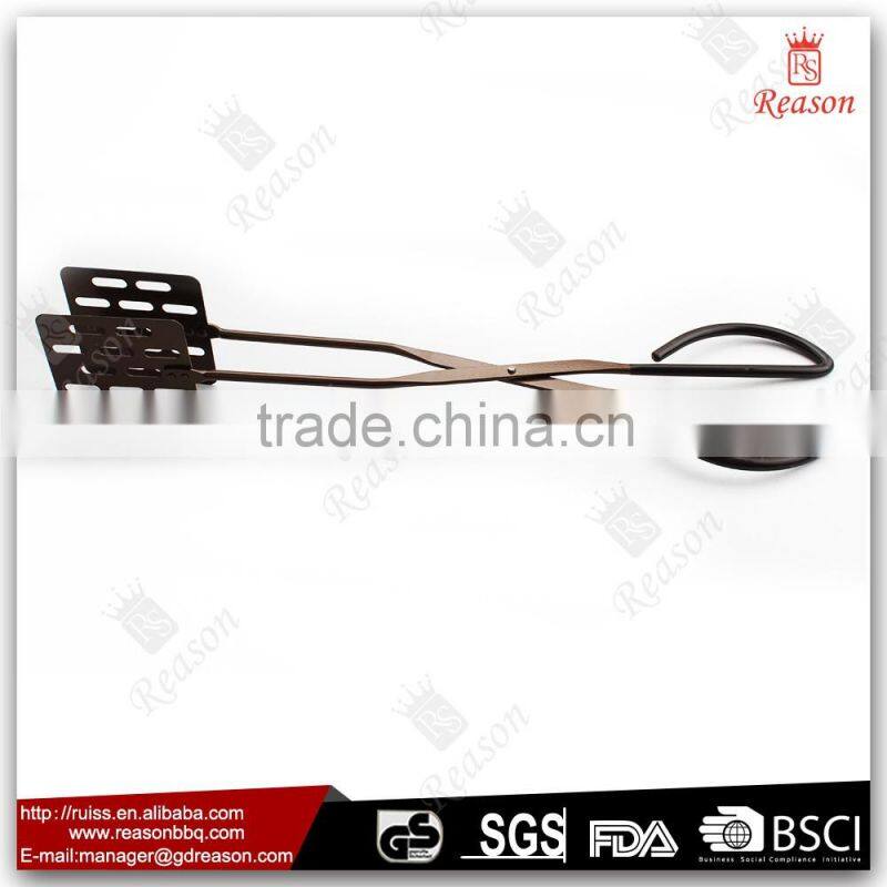 stainless steel mesh BBQ fancy magnetic tongs
