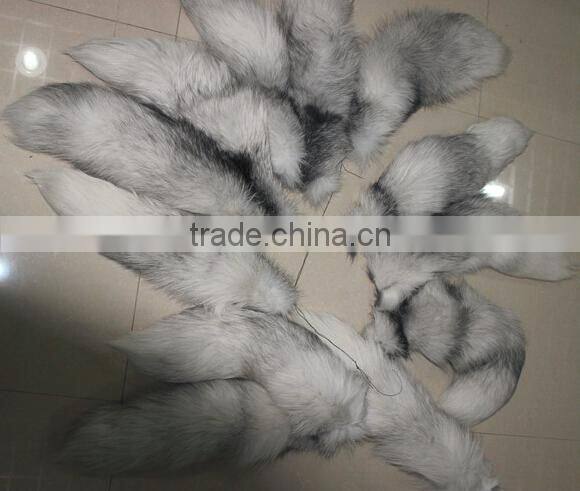 Brand Key Chain Real Fox Tail Keychain Fur Tassel Bag Charm Pendant Accessories