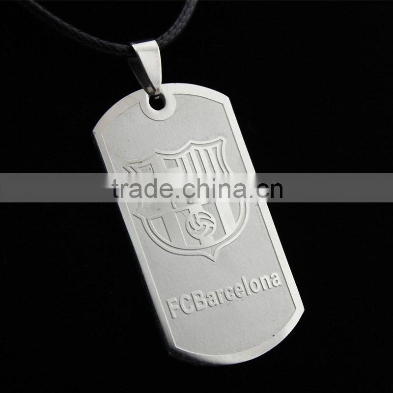 Barcelona team stainless steel necklace