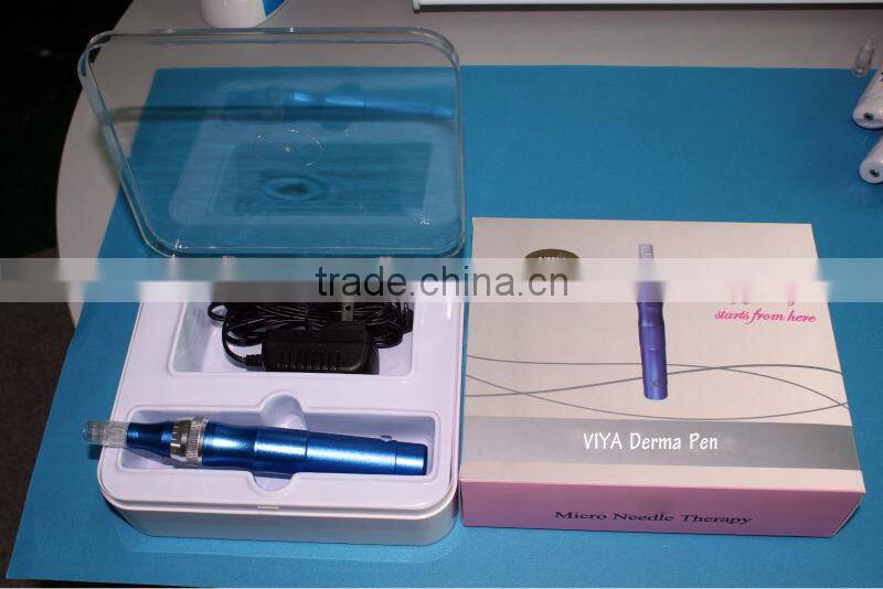 Electric Auto Derma Micro Needle Stamp 0.25mm-2.0mm Adjustable 12 Needle Cartridge