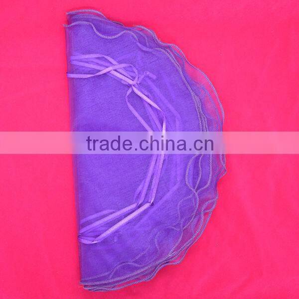 organza bag with logo ribbon