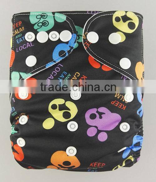 New Arrival Hip Snaps Baby Diaper Customized One Size Cloth Diaper