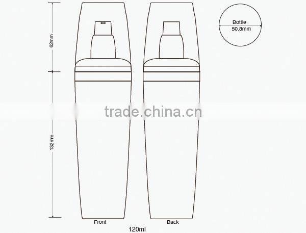 30ml 50ml 120ml Pearl White Cosmetics Acrylic Lotion Bottle for Beauty Care Products PL12