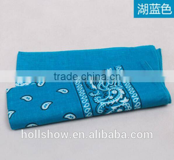 Wholesale Custom Paisley Printed Square Cotton Head Bandana