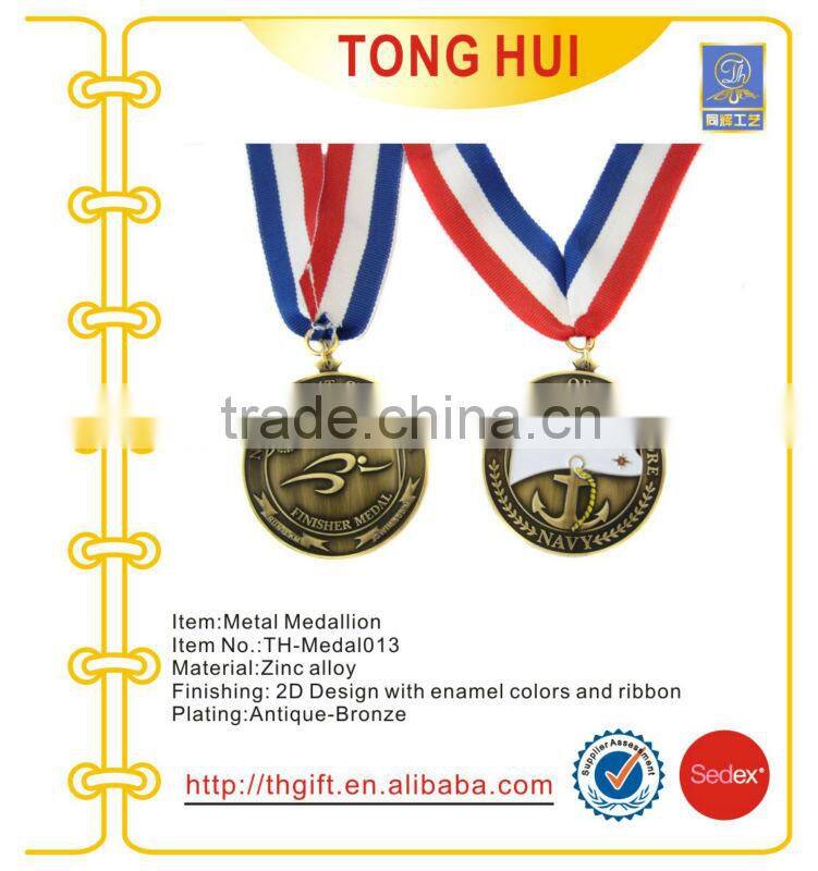 Wrestling match metal souvenir medal