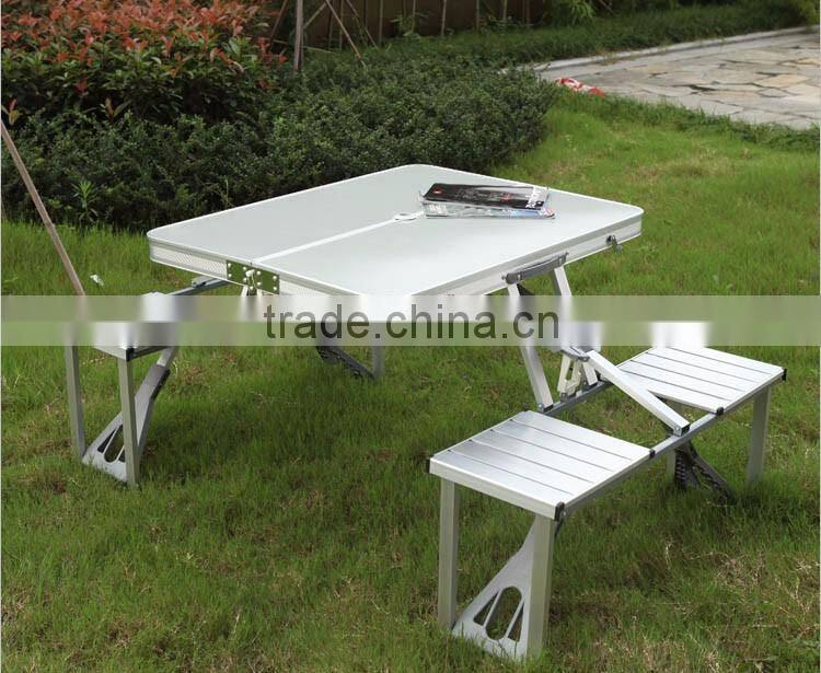 Suitcase Folding Picnic Table Custom-made Lightweight Aluminum Folding Table