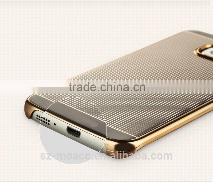 Fashion slim electroplating pc hard case for samsung galaxy s6