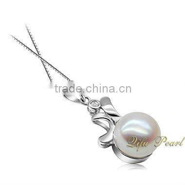 925 Rhodium plated Sterling Silver Jewelry with Freshwater Pearl