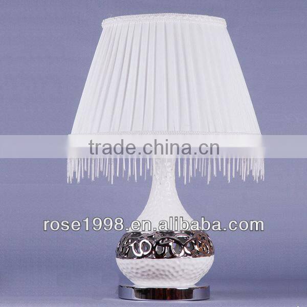 table lamp with white lampshades for home decorative