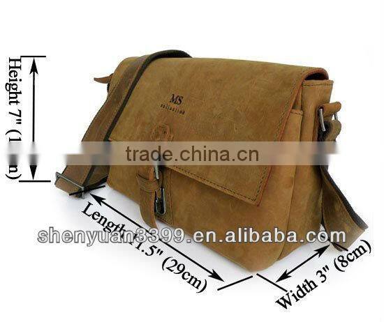 Hot shopping unique leather briefcase Custom Logo used leather briefcase taobao shop used laptop singapore