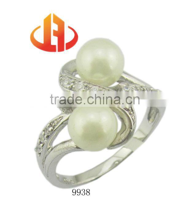 Fashion 925 silver latest design Pearl Jewelry ring