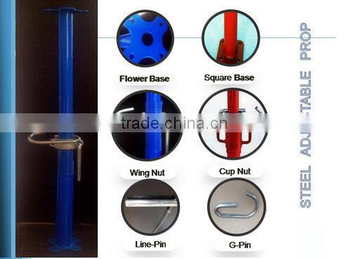 High Quality Low Price Heave/Light Duty painted Adjustable Scaffolding Steel Shoring Prop