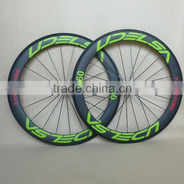 ruote carbonio Road Carbon Clincher Wheelset 50mm Deep 23mm Wide Bicycle Wheelset