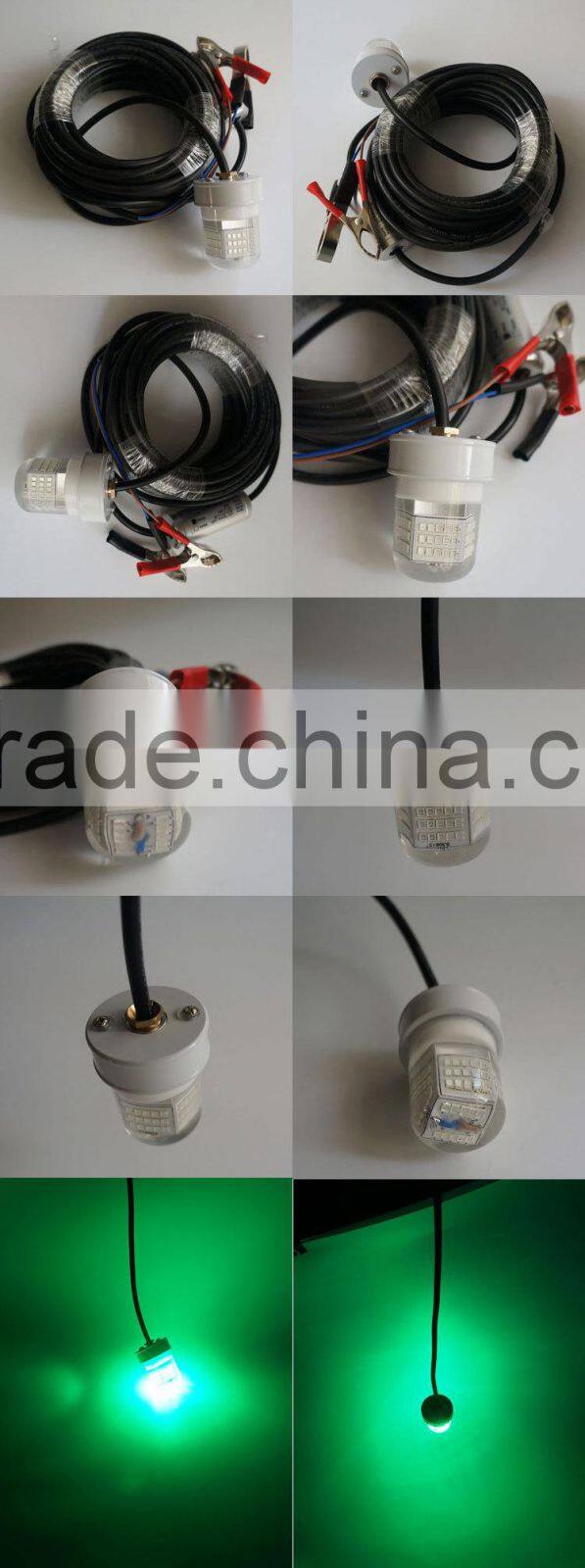 2015 top selling submersible white green LED fishing lamp