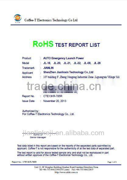 CE/ROHS/FCC approval multi-functional 12000mah automobile starting power for automobile power starting portable