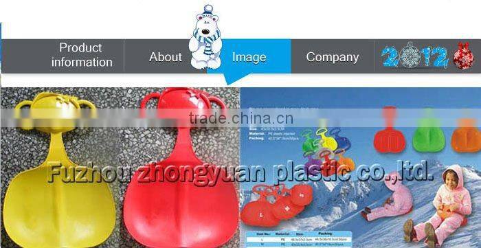 winter plastic slides