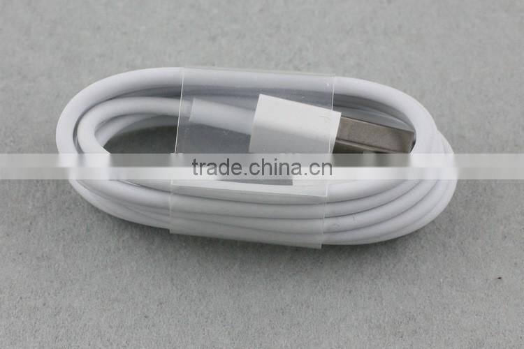 Top quality usb cable types support latest ios8 data sync Genuine 8 pin usb cable for iphone 5