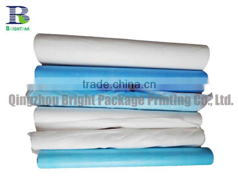 Disposable Medical Paper Bed Sheets for hospital ,paper and PE film laminated examination Table Couch Cover Paper
