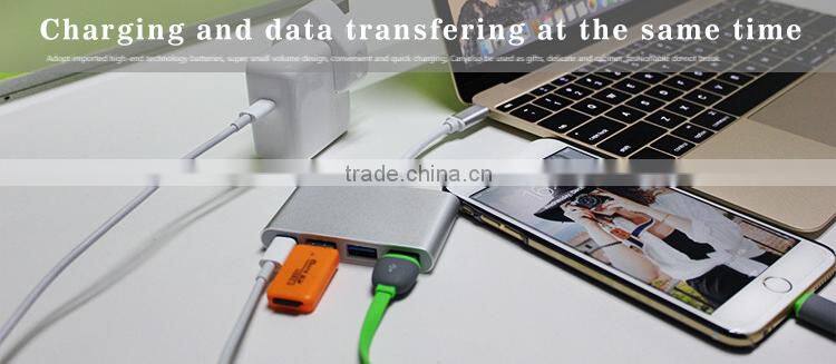 New Design Aluminum Usb 3.1 Charge Type C Hub