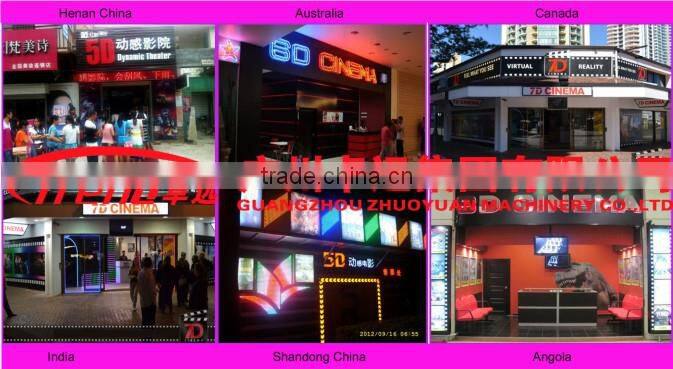 Luxurious 6/9/12 seats 5d cinema platform latest electric 5d cinema system Chinese 5d cinema