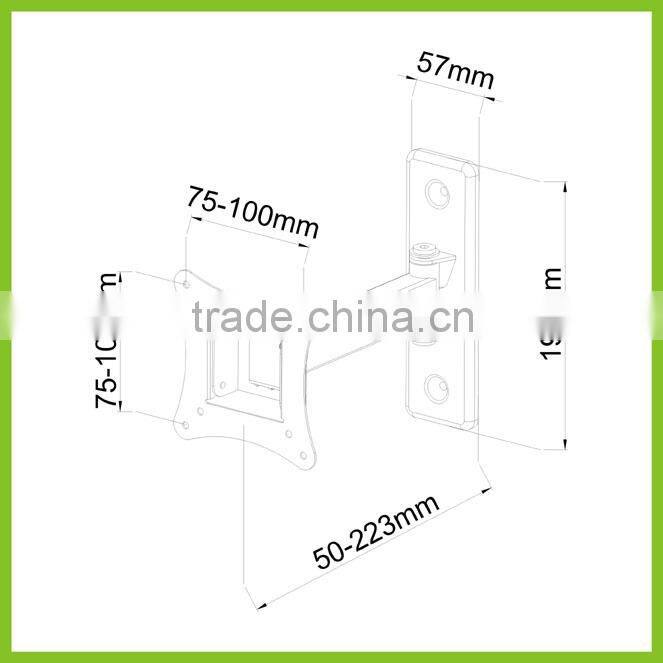 LCD901 Flat Panel TV Bracket Wall Mount Bracket with Full Motion Articulating Arm for 13-30 Inches LED, LCD, Plasma TVs