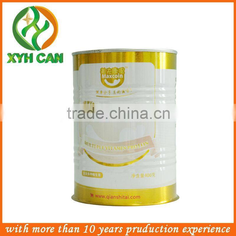 2016 factory sale children metal powder milk tin can