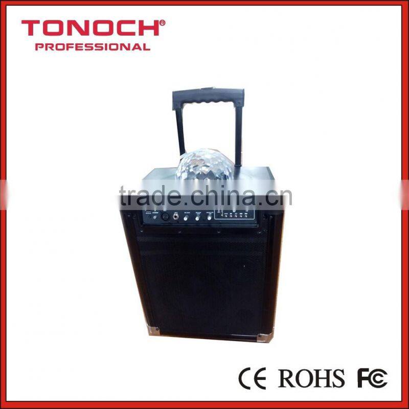 8",10",12" 15" bettery speaker with MP3/USB/SD/BLUETOOTH/REMOTE CONTROL/TROLLEY/WHEELS