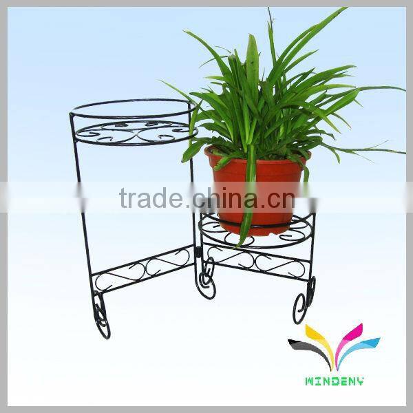 Decorative garden 3 tiers metal flower pot stand for garden supply