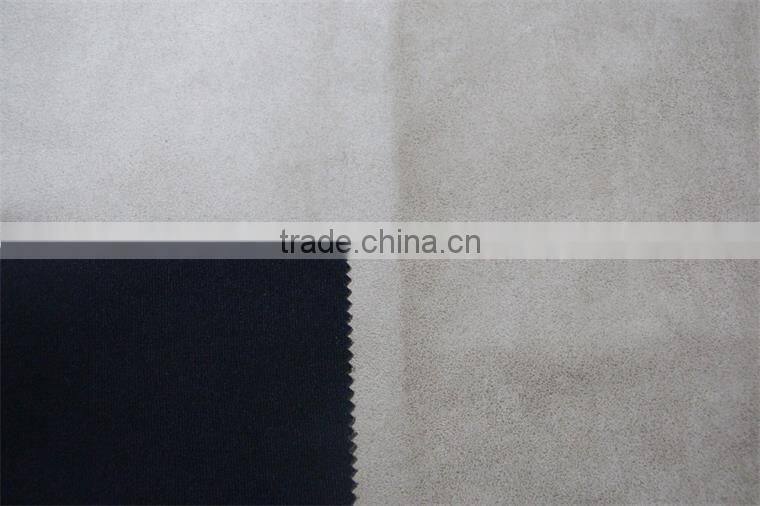 100%polyester microfiber with bronzing and bonding for sofa