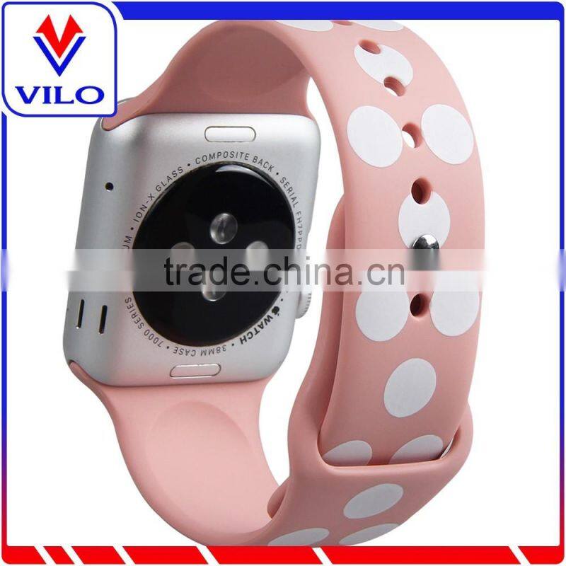For Apple Watch Best Selling Fashion Design OEM Silicone Watch Strap Watch Band
