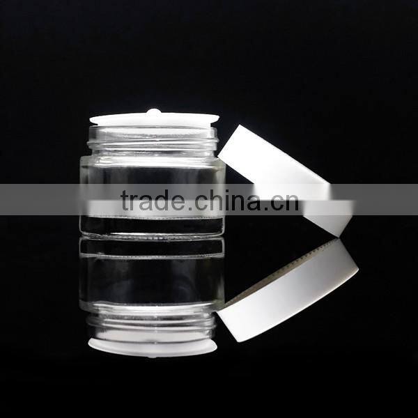 high quality opal white jar with white cap