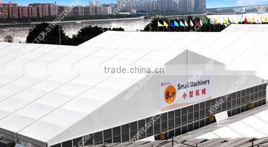 high quality clear span aluminum frame tent ABS solid wall system