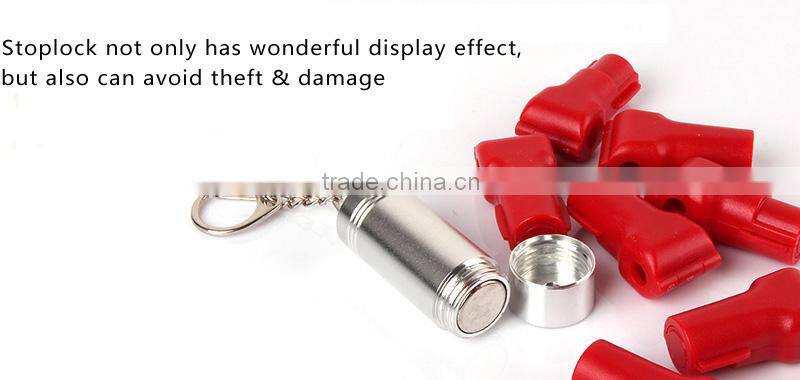 Supermarket Anti-theft magnetic stop lock security display magnetic hook lock/magnetic stop lock