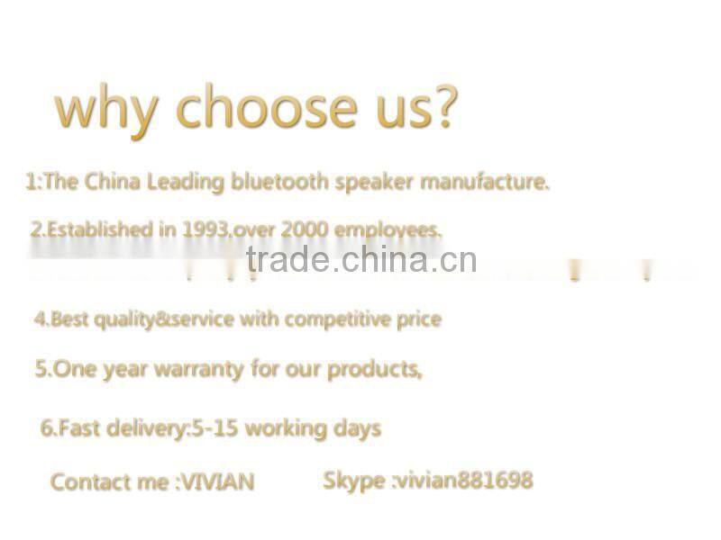 2016 New Cheap Bluetooth Speaker With LED Light Speaker With MIC Handsfree Functions