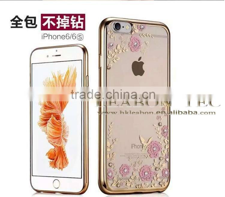 newUltra-thin for iphone 6 clear case 4.7 inch transparent 5.5 inch TPU cell phone case electroplating cheap TPU for Iphone 6/6s