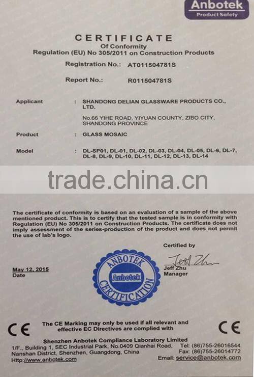 Artistic glass mosaic mural