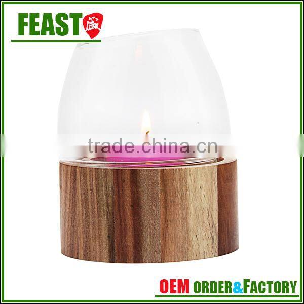 2015 NEW design wedding decorative glass jar candle