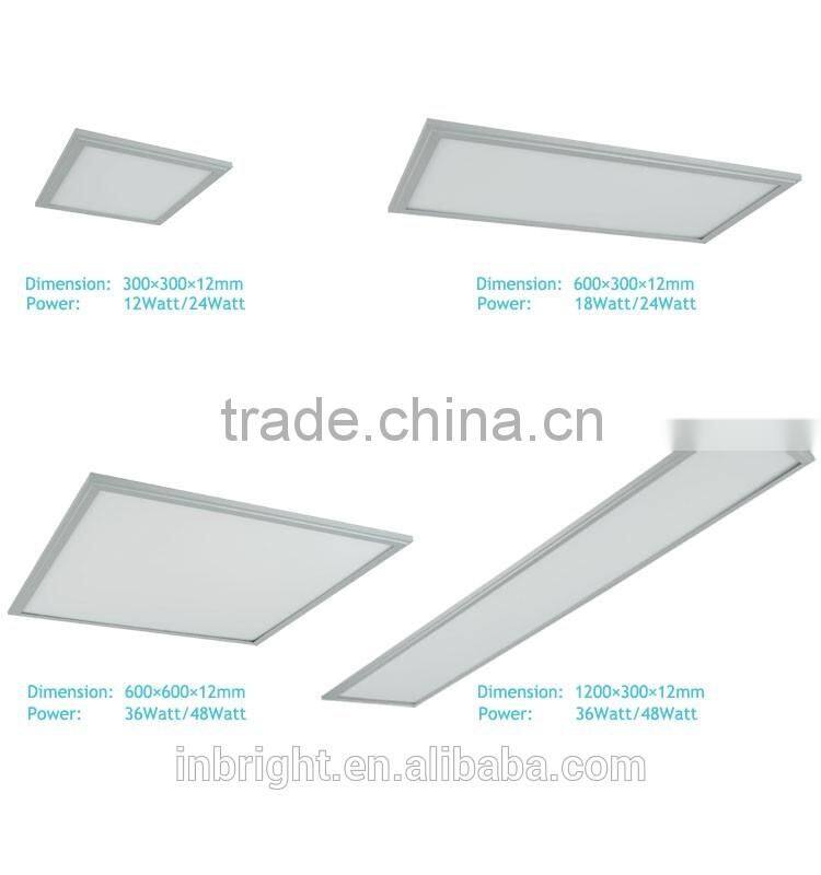36watt high brightness daylight 600 600 led panel light