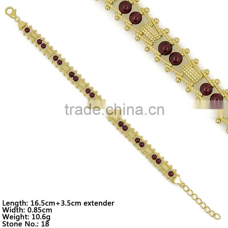 BXA5-007 925 Sterling Silver Jewelry with Beads, Silver Garnet Jewelry, Silver Garnet Beads Bracelet