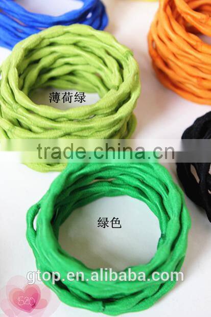 Wholesale rubber elastic hair circle cheap good quality R-0024